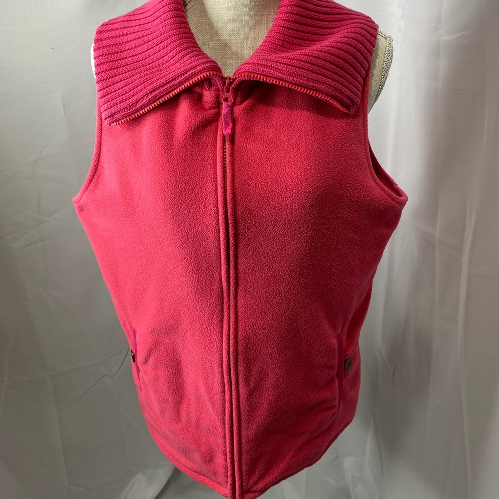Lands End size large fleece insulated vest